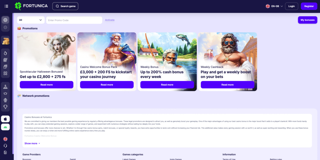 bonuses and promotions on offer at leading casino not on Gamstop